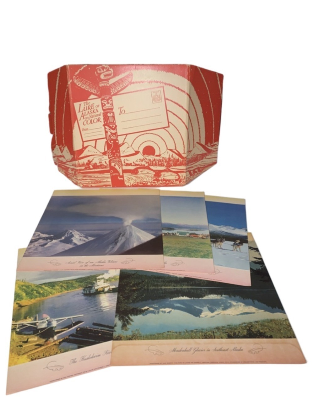 Unbranded Alaska Prints One Size Red Beige